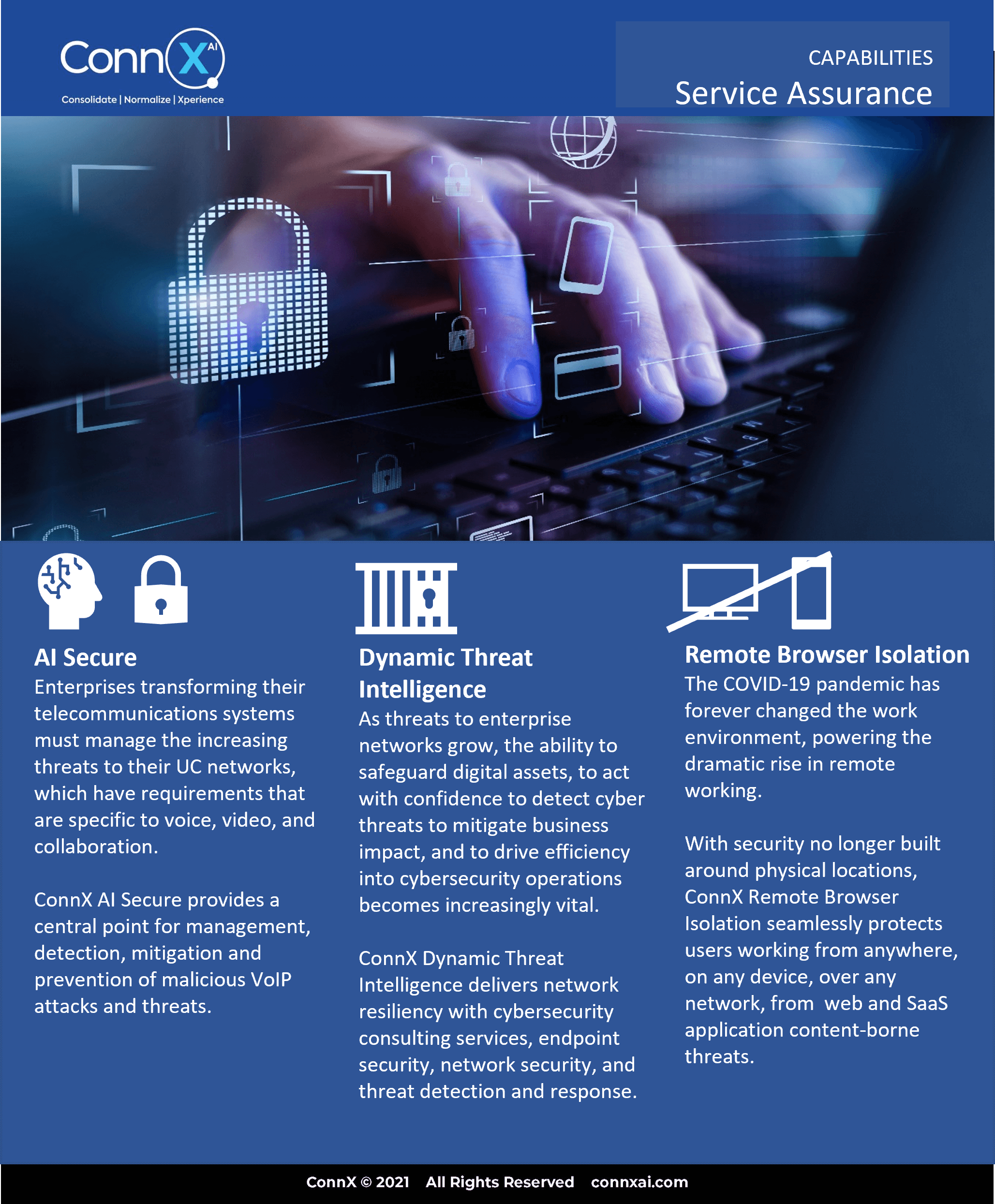 ConnX Temp Capabilities Service Assurance